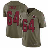 Nike Cardinals 64 Mason Cole Olive Salute To Service Limited Jersey Dzhi,baseball caps,new era cap wholesale,wholesale hats